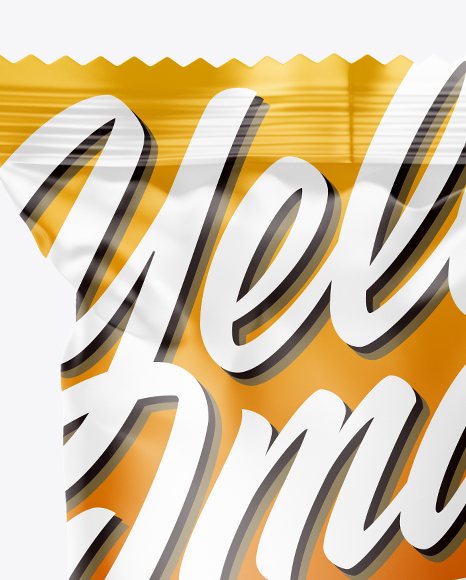 Glossy Snack Package Mockup PSD #2