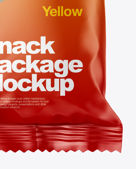 Glossy Snack Package Mockup - Free Download Images High Quality PNG, JPG