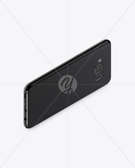 Isometric Samsung Galaxy S8 Mockup PSD #1
