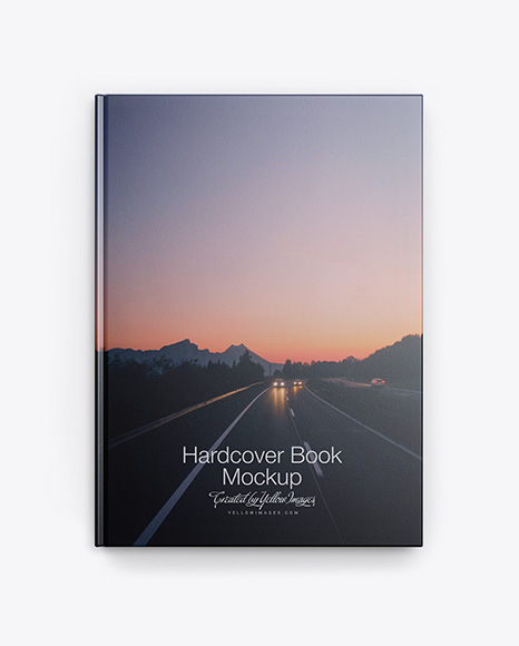 Hardcover Book w  Textured Cover Mockup PSD #2