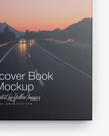 Hardcover Book w  Textured Cover Mockup PSD #5