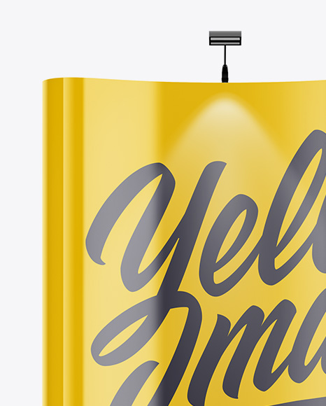 Glossy Spring Pop Up Stand Mockup PSD #6