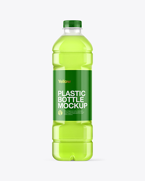 Clear Plastic Bottle Mockup PSD #2