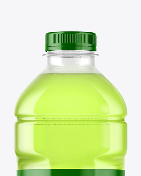 Clear Plastic Bottle Mockup PSD #1