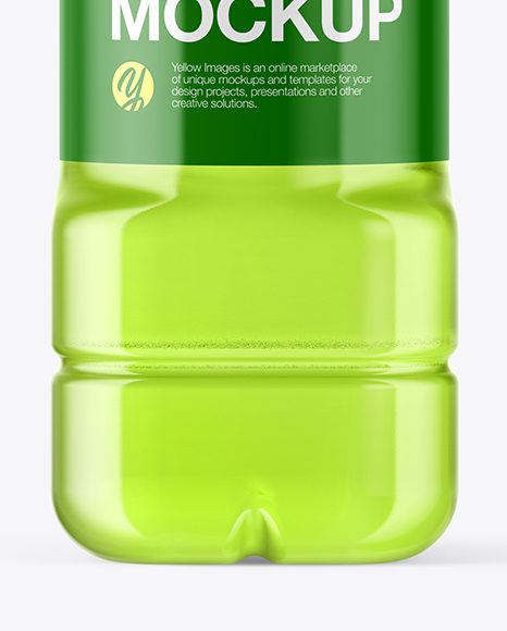 Clear Plastic Bottle Mockup PSD #7