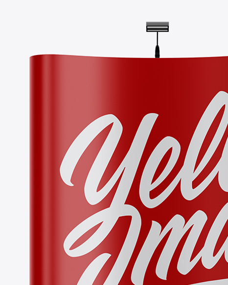 Matte Spring Pop Up Stand Mockup PSD #1