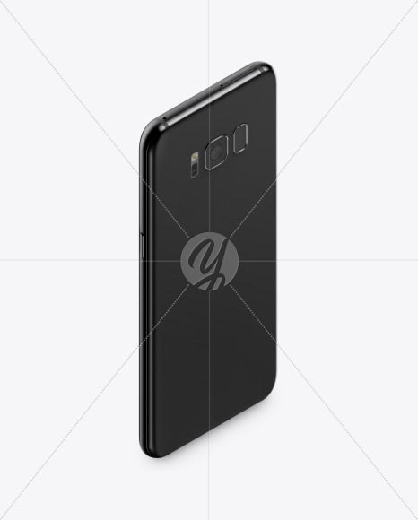 Isometric Samsung Galaxy S8 Mockup PSD #1