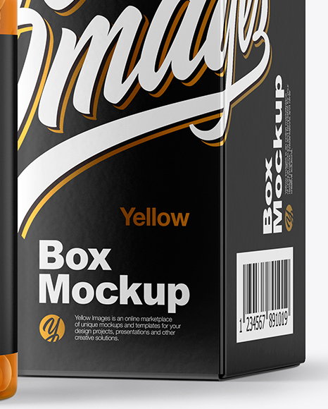 Clear Pills Bottle with Box Mockup PSD #7