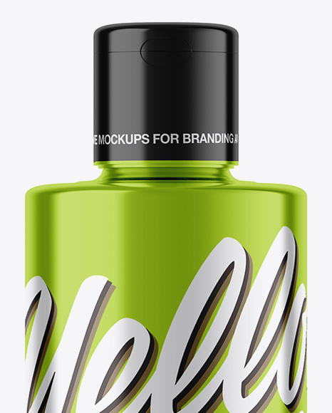 Metallic Cosmetic Bottle Mockup PSD #2