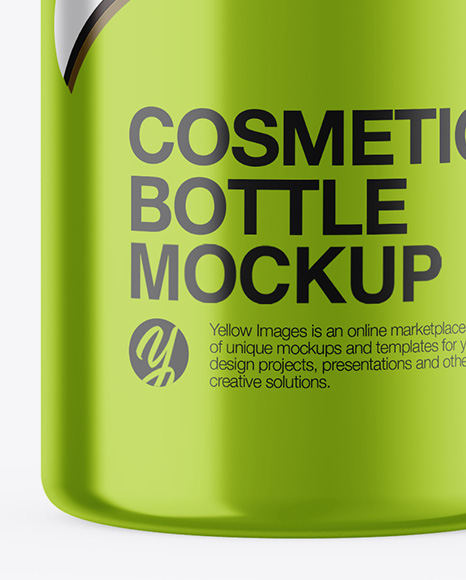 Metallic Cosmetic Bottle Mockup PSD #1