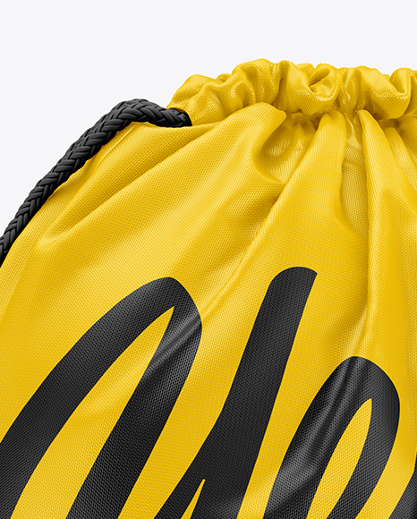 Gym Sack Mockup In Apparel Mockups On Yellow Images Object Mockups