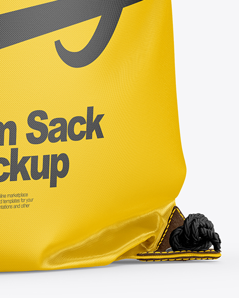 Gym Sack Mockup In Apparel Mockups On Yellow Images Object Mockups