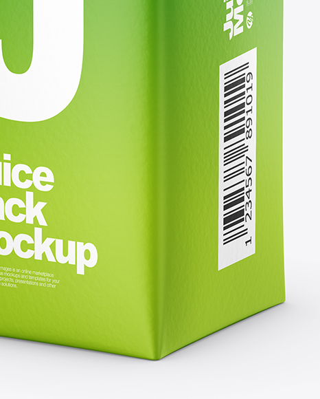 200ml Matte Juice Carton Package Mockup In Packaging Mockups On Yellow Images Object Mockups