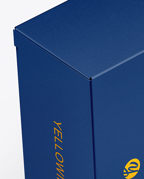 Download Free Paper Box Mockup In Box Mockups On Yellow Images Object Mockups PSD Mockups