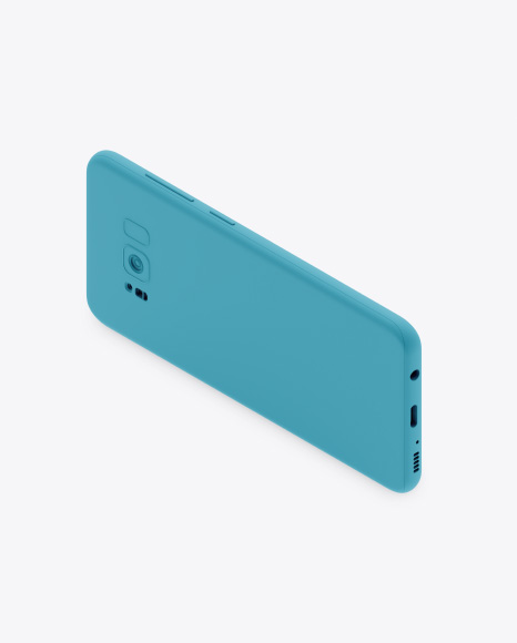 Isometric Clay Samsung Galaxy S8 Mockup Isometric Clay Samsung Galaxy S8 Mockup
