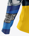 Download Women S Mtb Trail Jersey Ls Mockup Back Half Side View In Apparel Mockups On Yellow Images Object Mockups