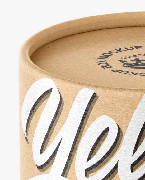 Kraft Box Mockup PSD #6