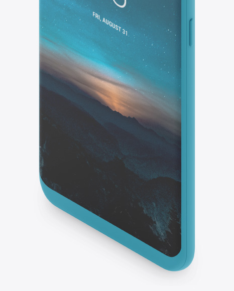 Isometric Clay Samsung Galaxy S8 Mockup Isometric Clay Samsung Galaxy S8 Mockup