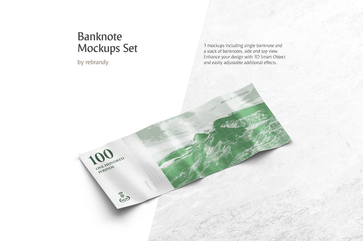 Download Banknote Mockups Set In Stationery Mockups On Yellow Images Creative Store Yellowimages Mockups