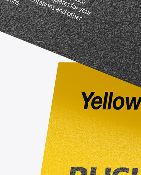 Two Textured Business Cards Mockup PSD #6