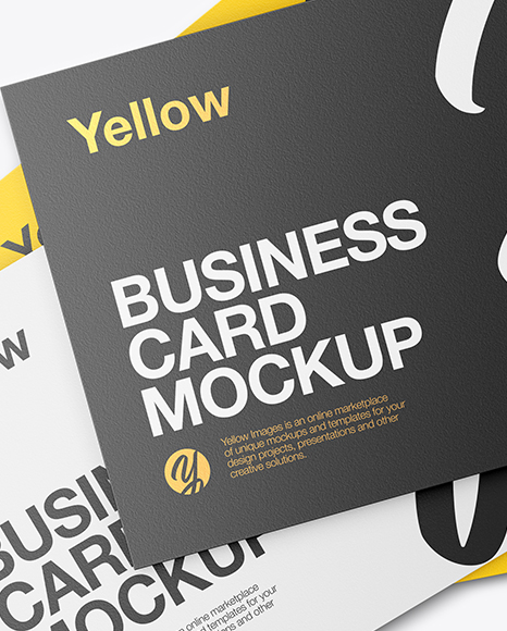 Four Business Cards Mockup PSD #1
