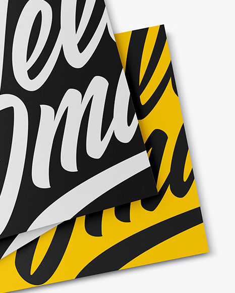 Four Business Cards Mockup PSD #6