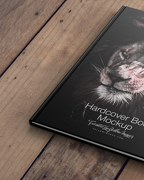 Hardcover Book w  Textured Cover Mockup PSD #6