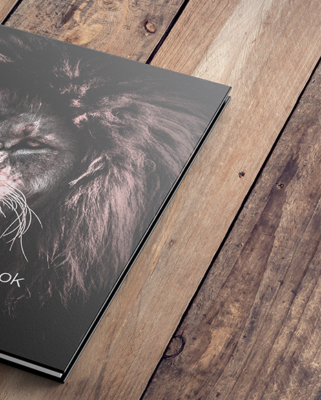 Hardcover Book w  Textured Cover Mockup PSD #7