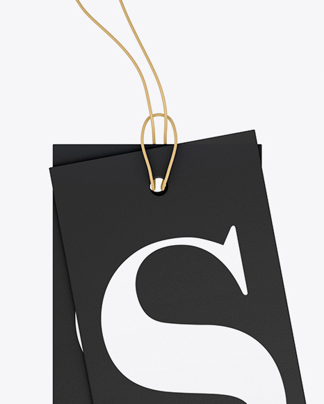 Two Matte Labels Mockup PSD #2