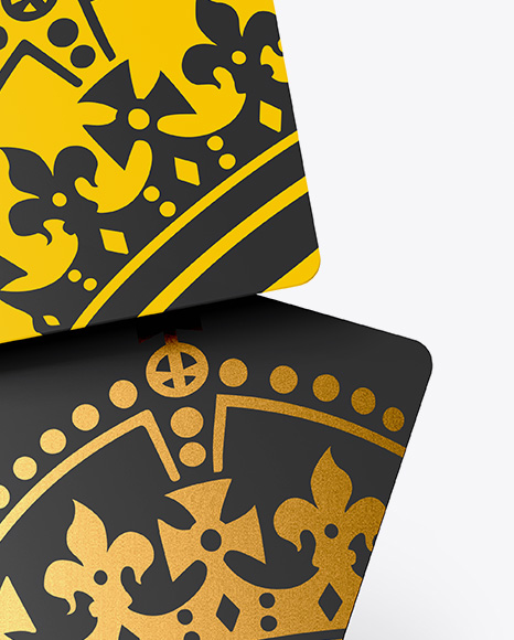 Two Plastic Cards Mockup PSD #1