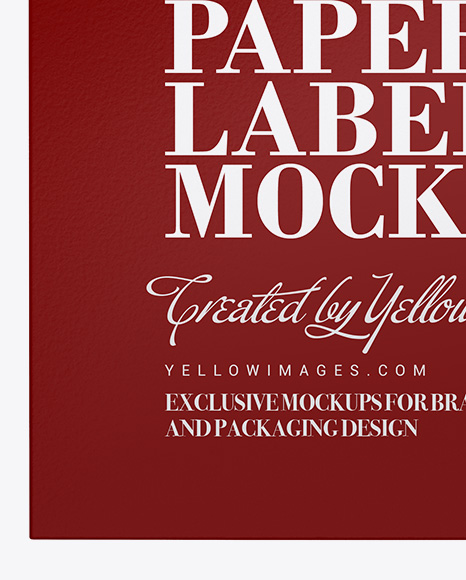 Download Glossy Label Mockup In Object Mockups On Yellow Images Object Mockups PSD Mockup Templates