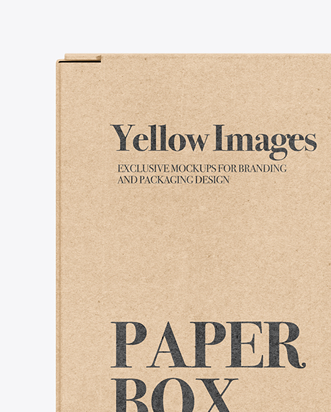 Download Kraft Box Mockup In Box Mockups On Yellow Images Object Mockups