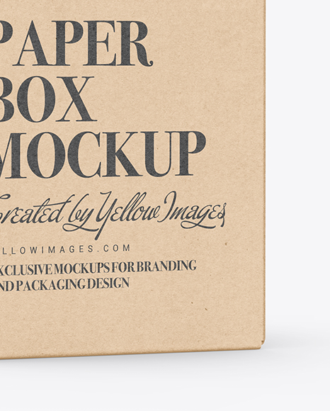 Download Kraft Box Mockup In Box Mockups On Yellow Images Object Mockups Yellowimages Mockups