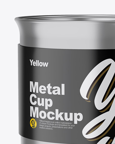 Metallic Cup Mockup PSD #2