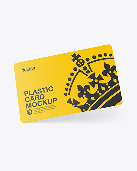 Plastic Card Mockup PSD #2