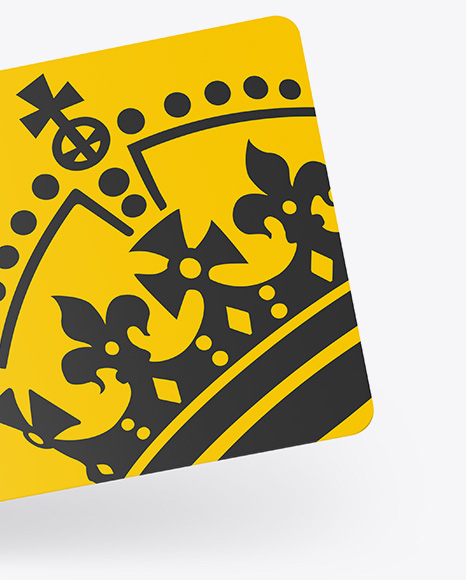 Plastic Card Mockup PSD #6