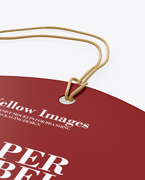 Glossy Label Mockup PSD #1