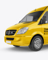 Panel Van Mockup - Left Half Side View