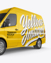 Panel Van Mockup - Left Half Side View