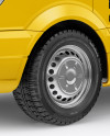 Panel Van Mockup - Left Half Side View