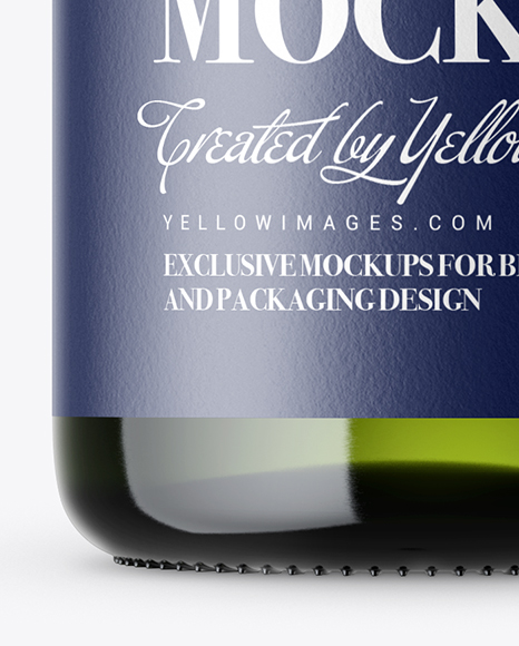 Download Green Glass White Wine Bottle Mockup In Bottle Mockups On Yellow Images Object Mockups PSD Mockup Templates