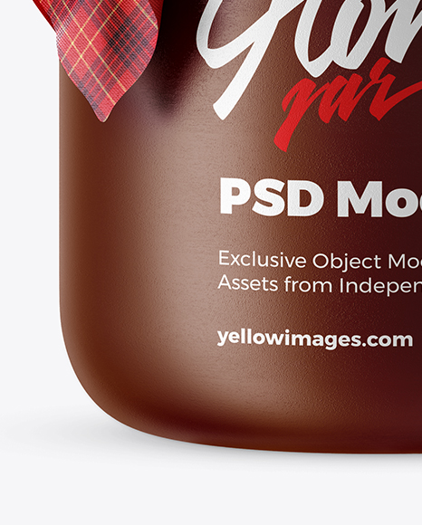 Download Ceramic Jar W Fabric Cap Mockup In Jar Mockups On Yellow Images Object Mockups Yellowimages Mockups