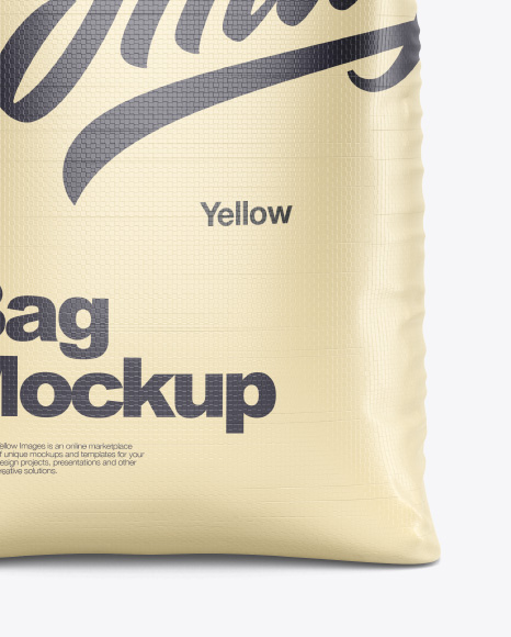 Download Polypropylene Bag Mockup in Bag & Sack Mockups on Yellow Images Object Mockups