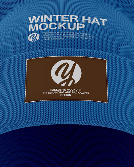 Download Turn Up Beanie Hat Mockup In Apparel Mockups On Yellow Images Object Mockups