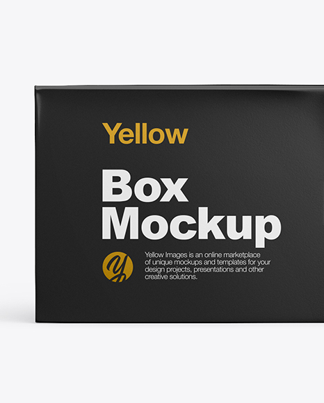 Download Glossy Paper Box Mockup In Box Mockups On Yellow Images Object Mockups PSD Mockup Templates