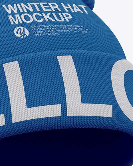 Download Turn Up Beanie Hat Mockup In Apparel Mockups On Yellow Images Object Mockups