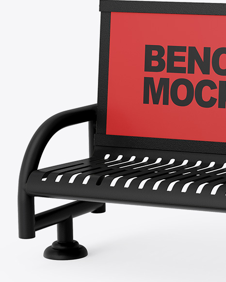 Matte Bench Mockup PSD #2
