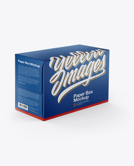 Box with Can Mockup PSD #3