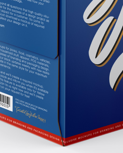 Box with Can Mockup PSD #5