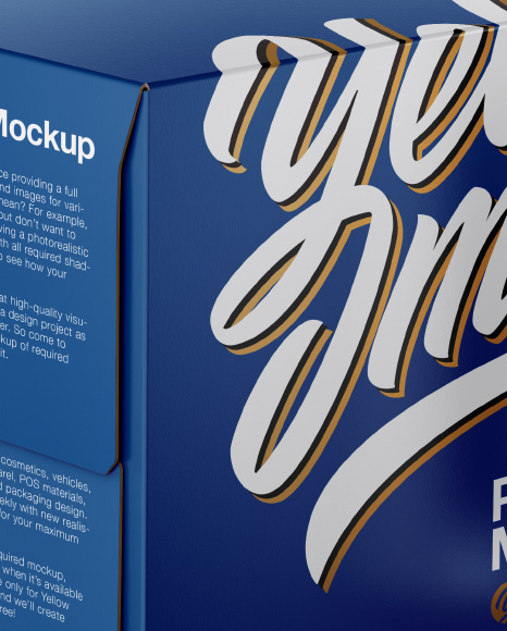 Download Box With Can Mockup In Box Mockups On Yellow Images Object Mockups PSD Mockup Templates